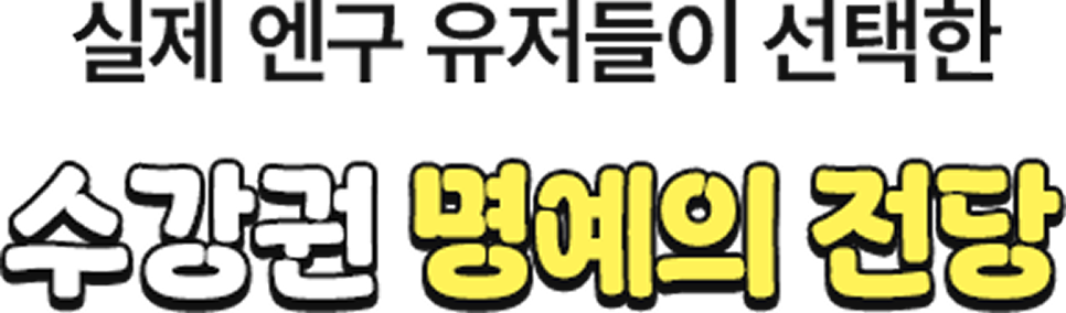 실제 엔구 유저들이 선택한 수강권 명예의 전당