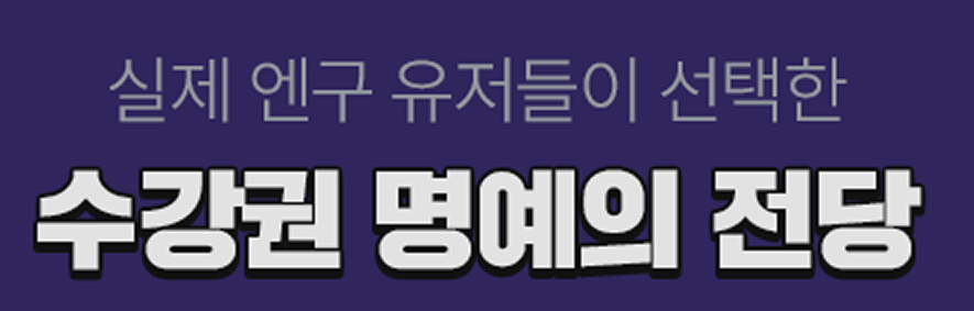 실제 엔구 유저들이 선택한 수강권 명예의 전당